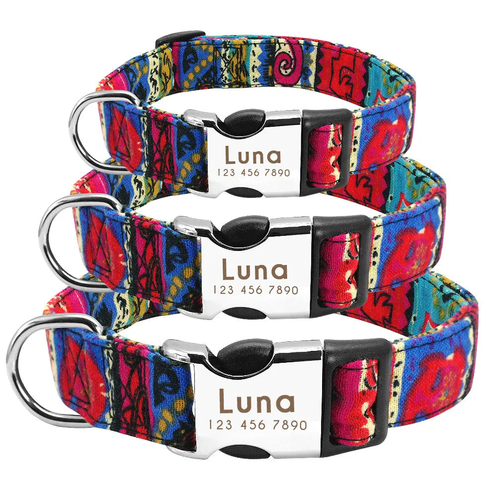 Personalized Dog Accessories Nylon Printed Dog Leash