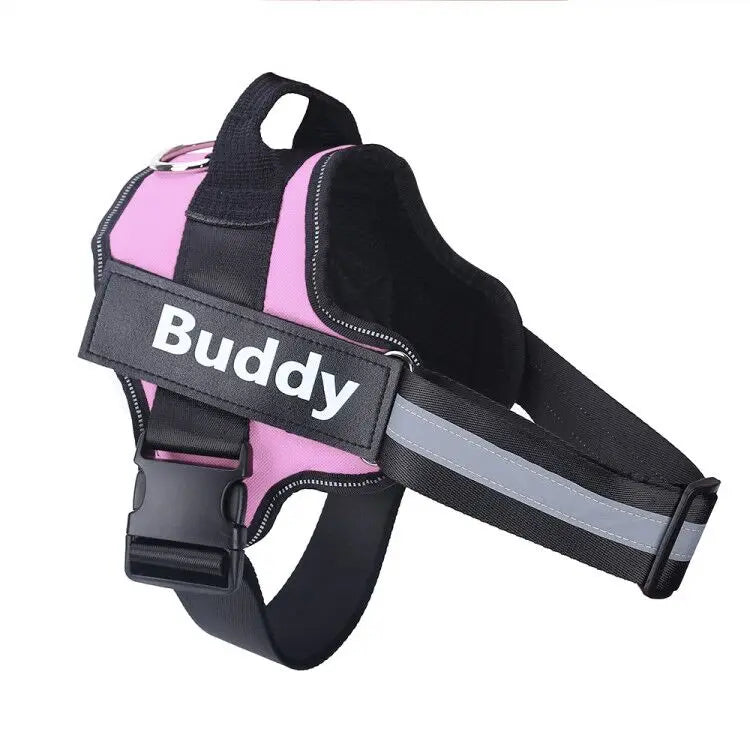 Personalized Dog Harness Reflective Breathable Pet Leash