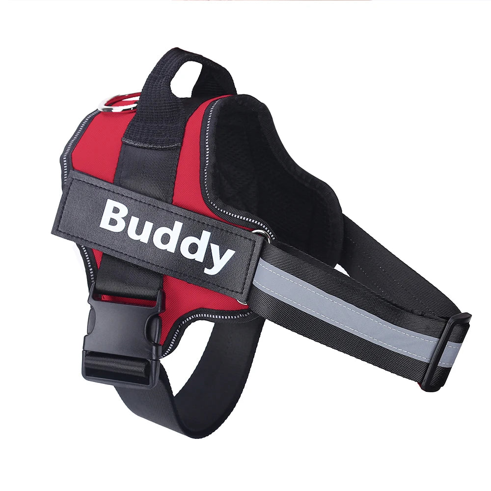 Personalized Dog Harness Reflective Breathable Pet Leash
