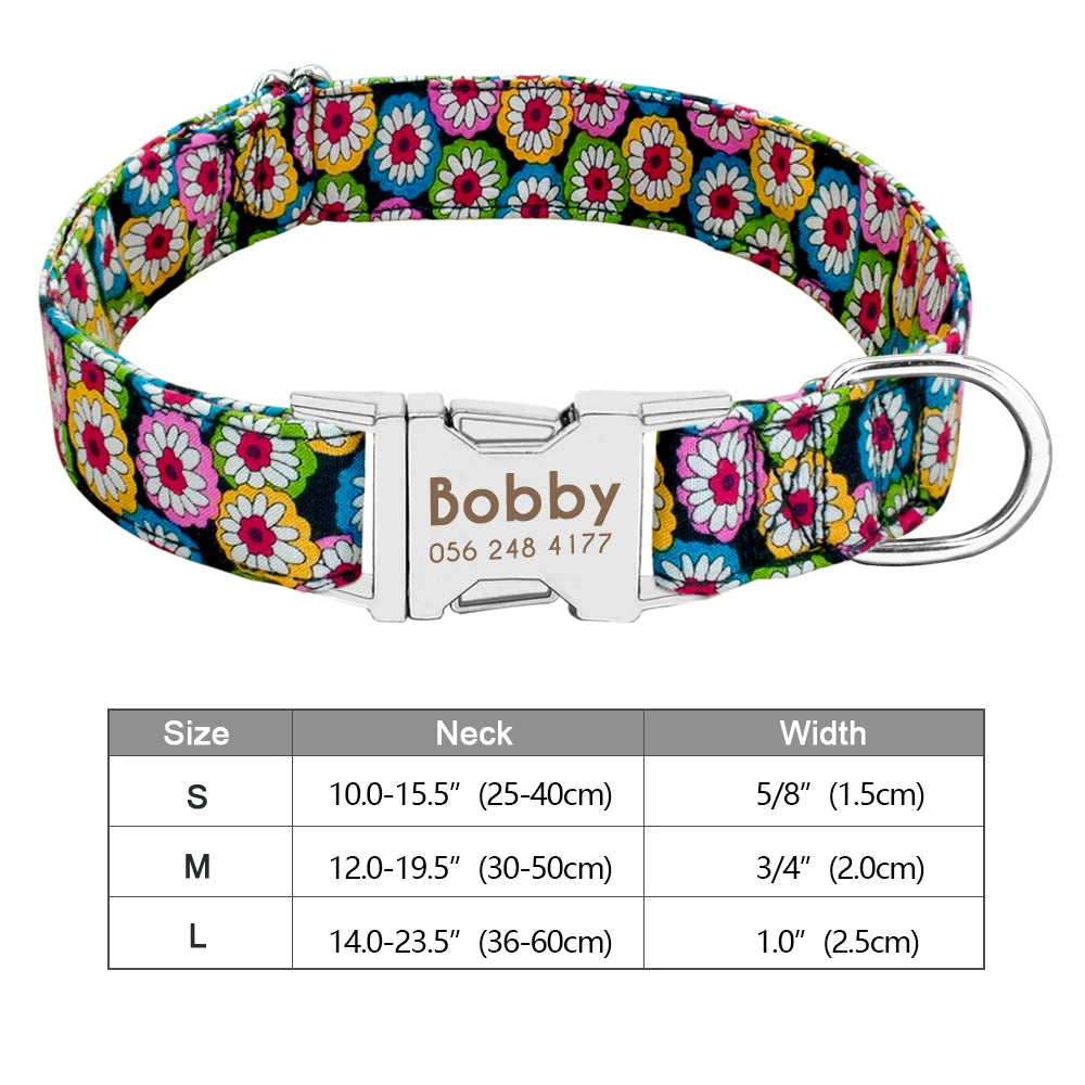 Personalized Dog Accessories Nylon Printed Dog Leash
