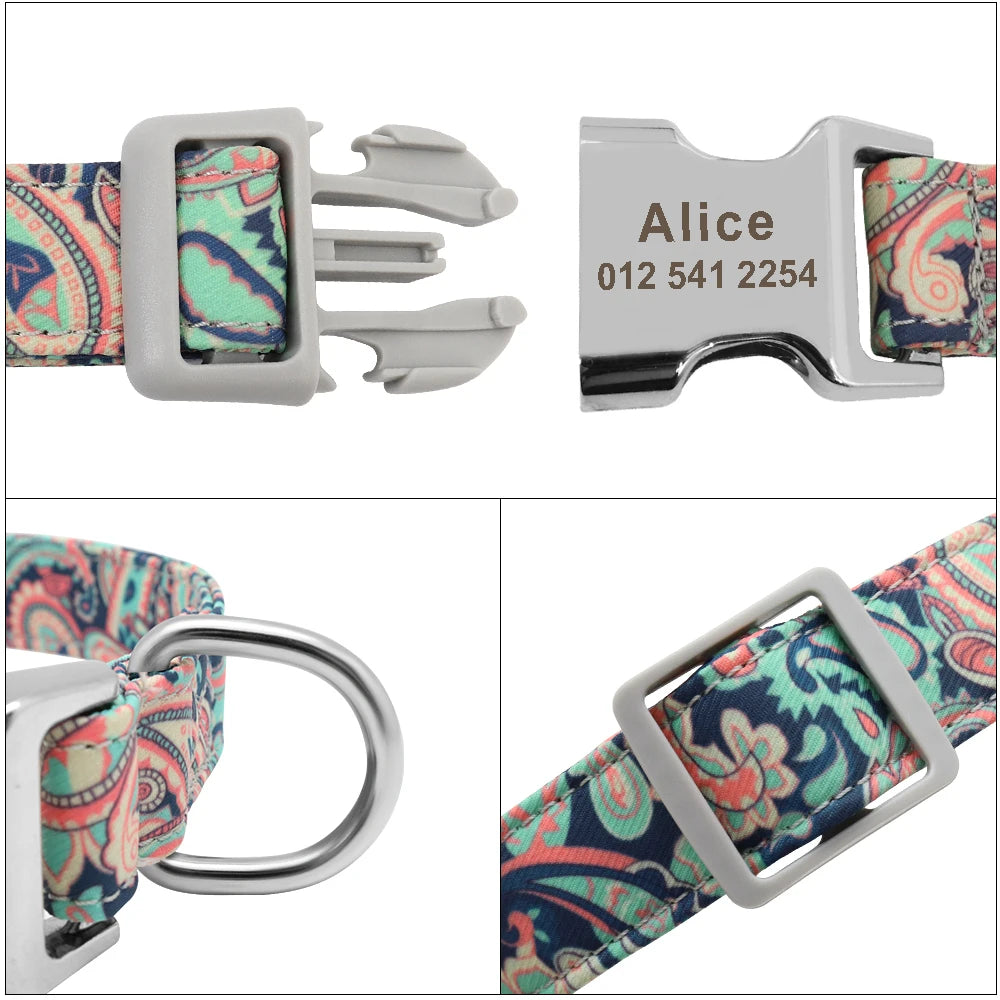 Personalized Dog Accessories Nylon Printed Dog Leash