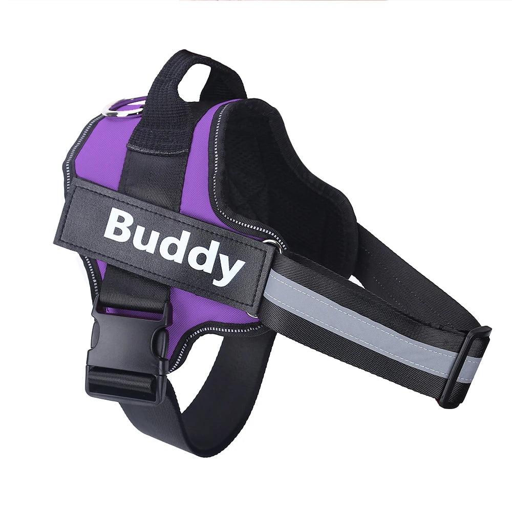 Personalized Dog Harness Reflective Breathable Pet Leash