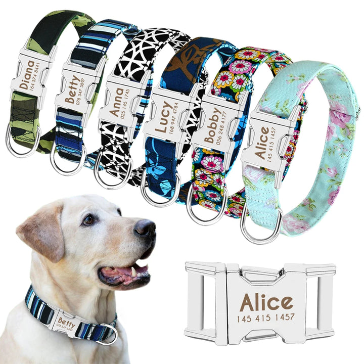 Personalized Dog Accessories Nylon Printed Dog Leash