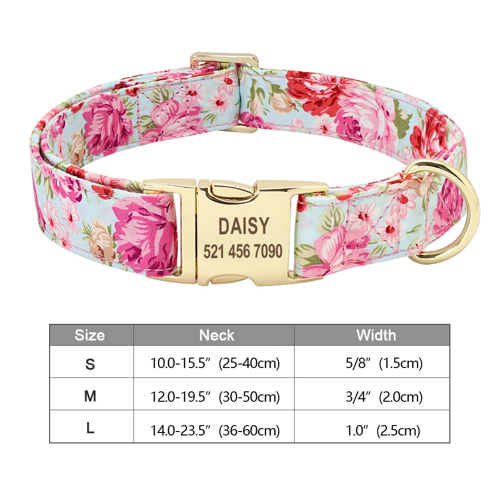 Personalized Dog Accessories Nylon Printed Dog Leash