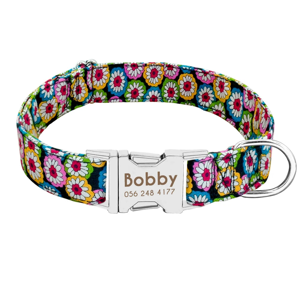 Personalized Dog Accessories Nylon Printed Dog Leash
