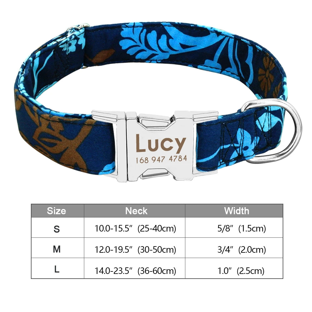 Personalized Dog Accessories Nylon Printed Dog Leash