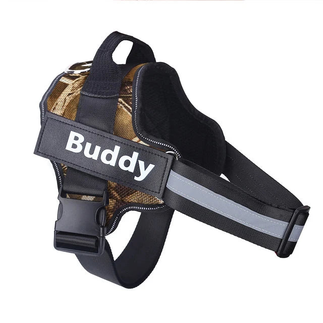 Personalized Dog Harness Reflective Breathable Pet Leash