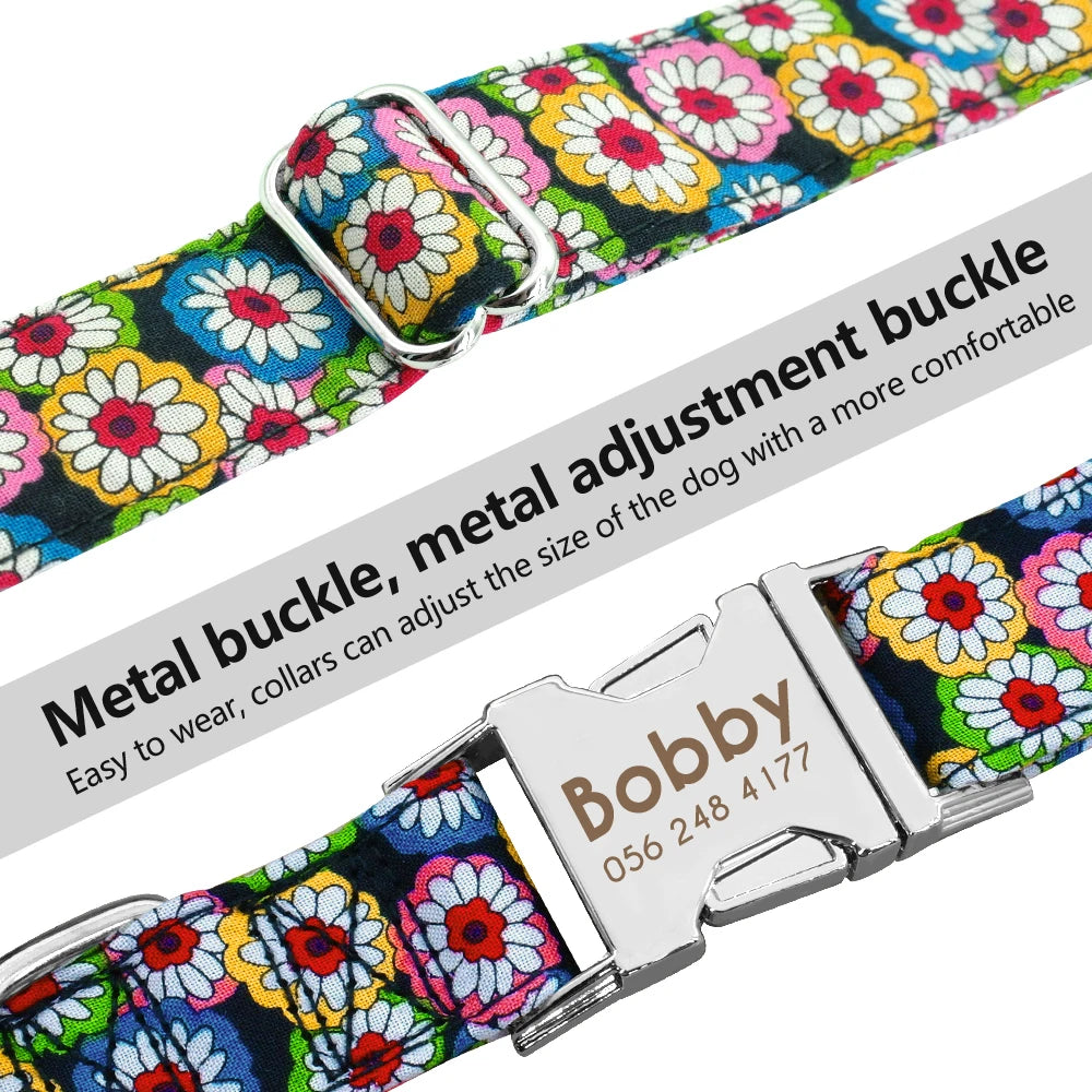 Personalized Dog Accessories Nylon Printed Dog Leash