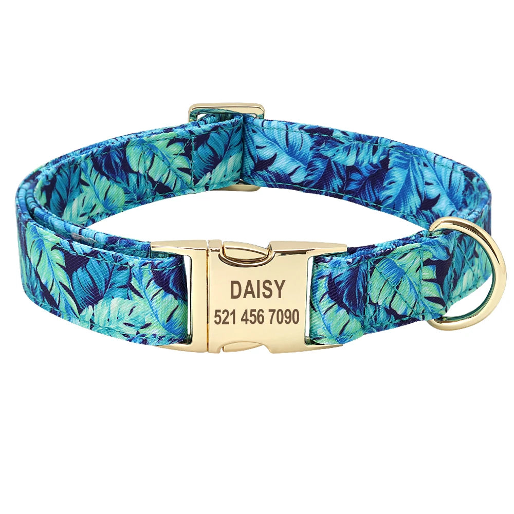 Personalized Dog Accessories Nylon Printed Dog Leash