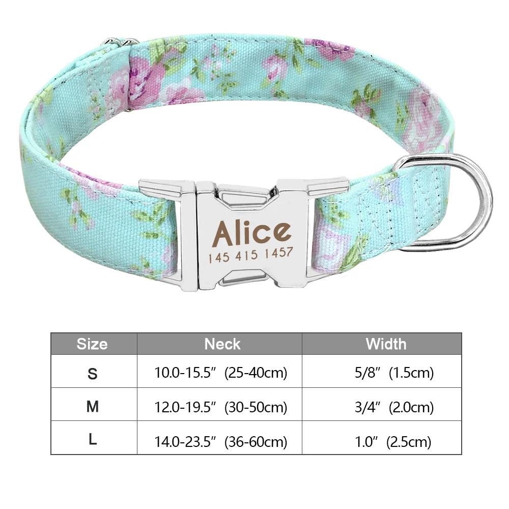 Personalized Dog Accessories Nylon Printed Dog Leash