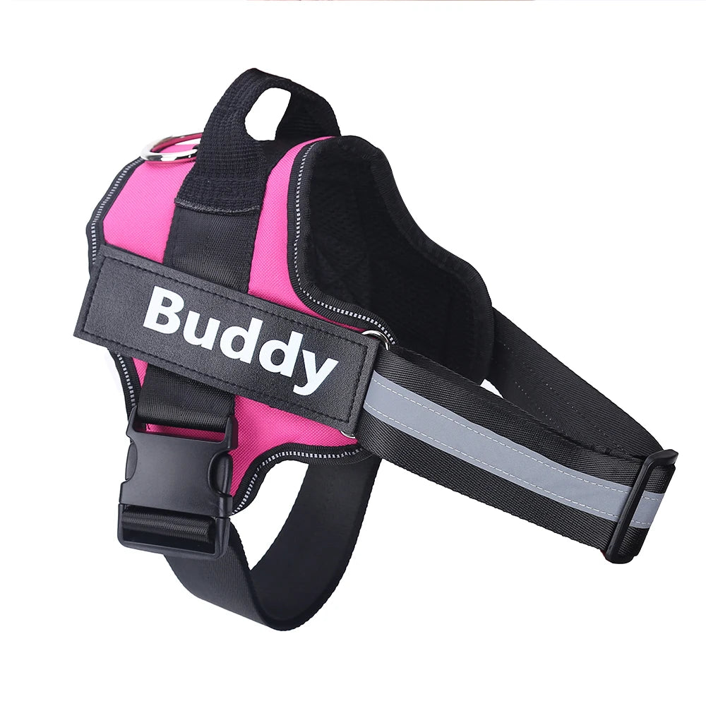 Personalized Dog Harness Reflective Breathable Pet Leash