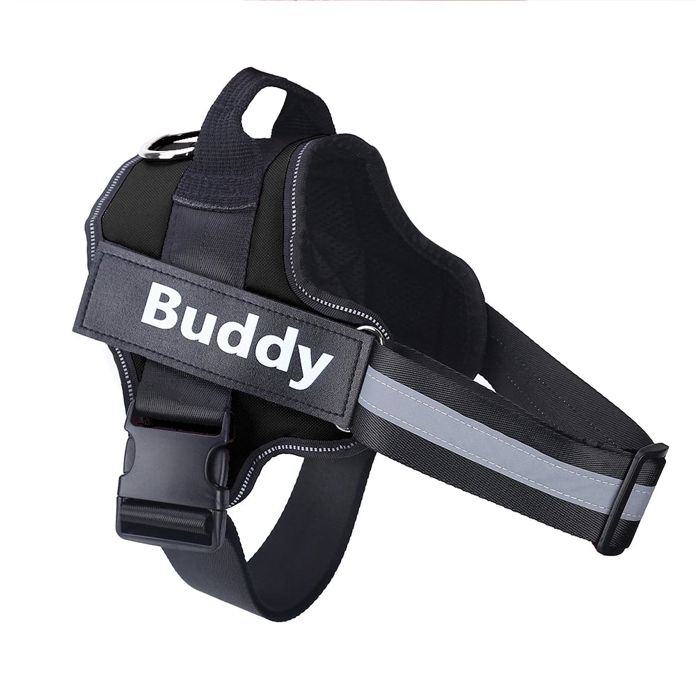 Personalized Dog Harness Reflective Breathable Pet Leash