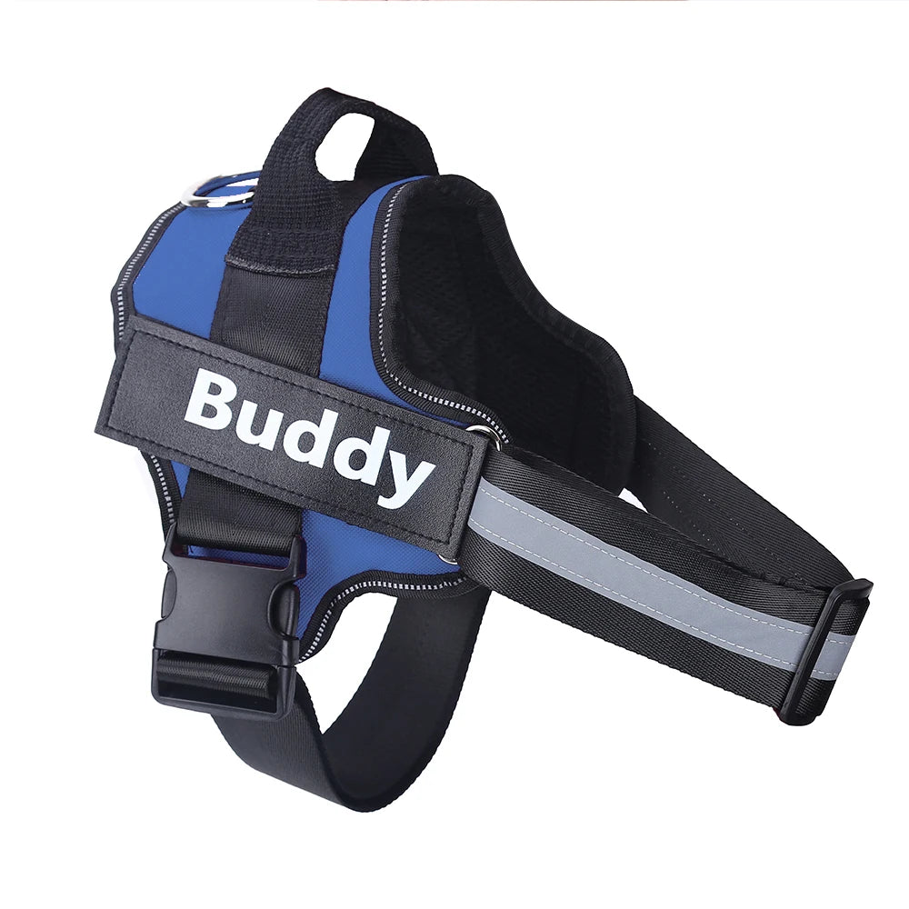 Personalized Dog Harness Reflective Breathable Pet Leash