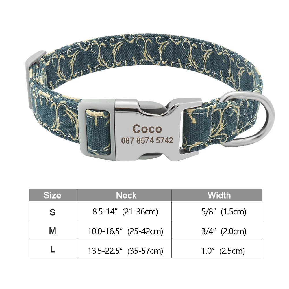 Personalized Dog Accessories Nylon Printed Dog Leash