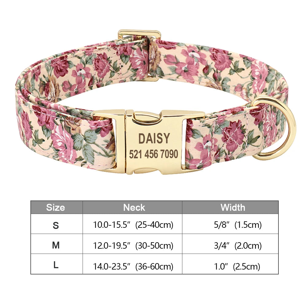 Personalized Dog Accessories Nylon Printed Dog Leash