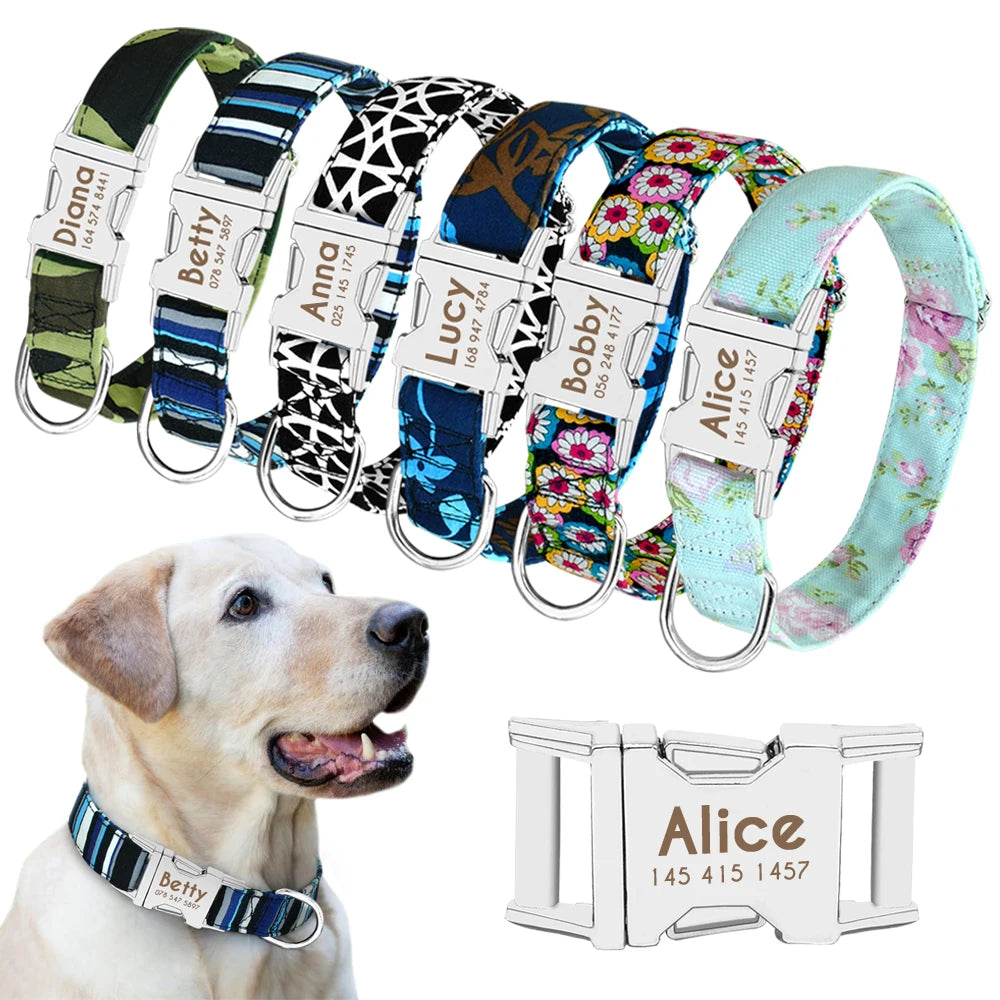 Personalized Dog Accessories Nylon Printed Dog Leash