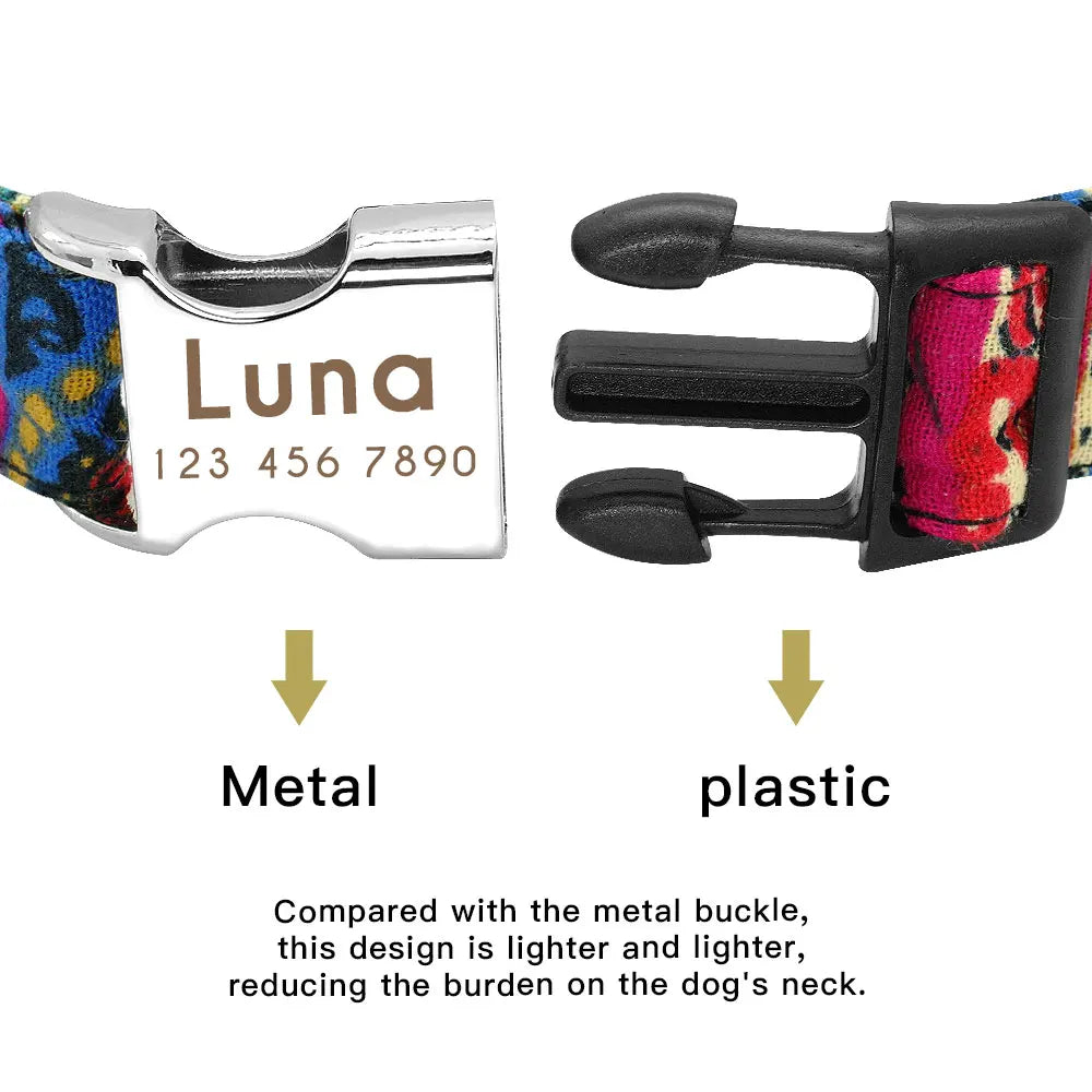 Personalized Dog Accessories Nylon Printed Dog Leash