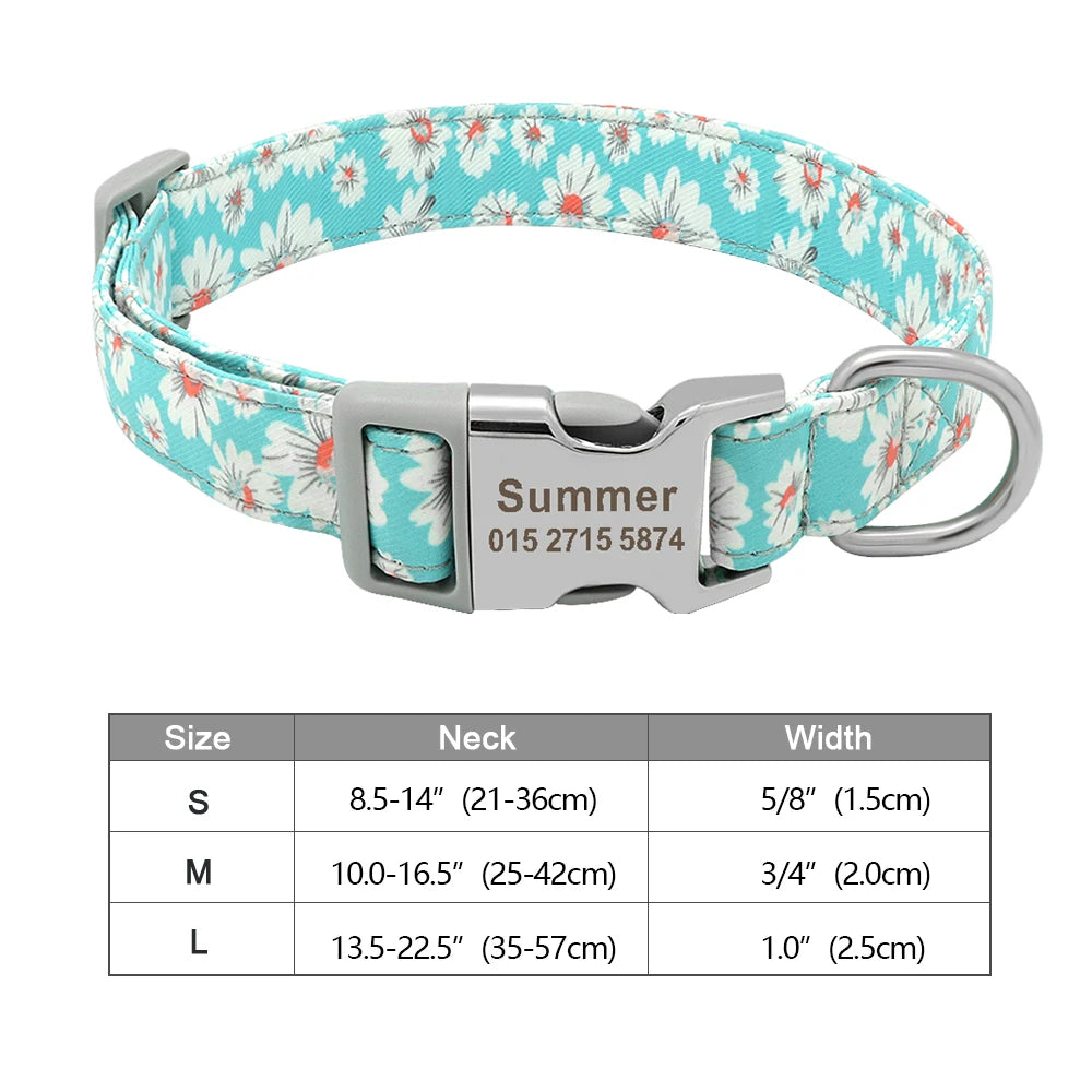 Personalized Dog Accessories Nylon Printed Dog Leash