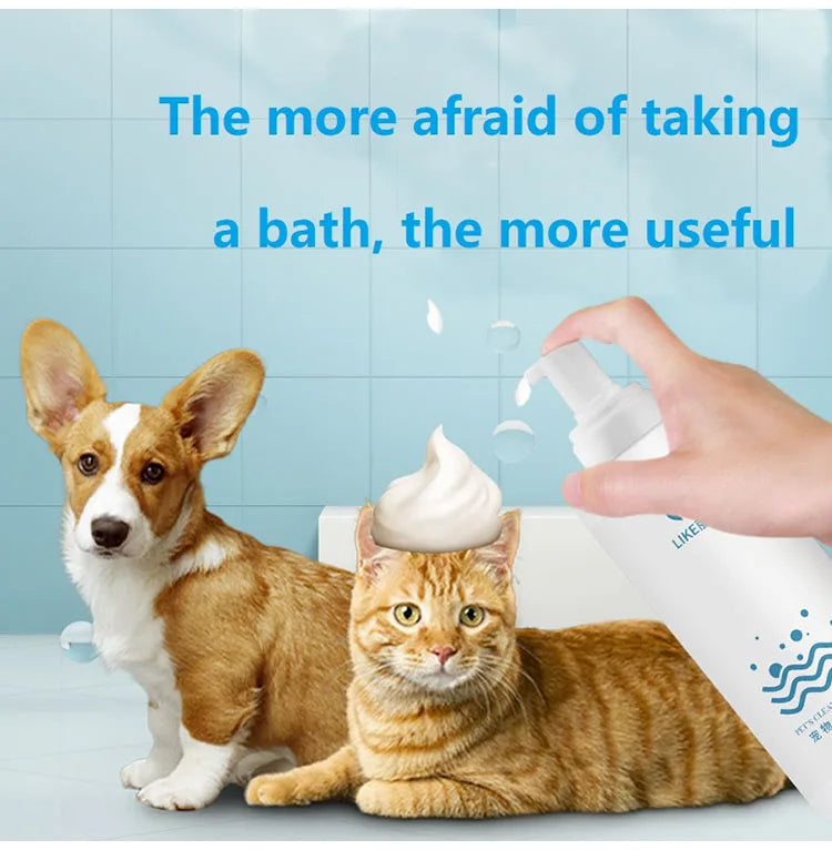 Pet Dry Cleaning Foam Water Free Puppy Shower Gel
