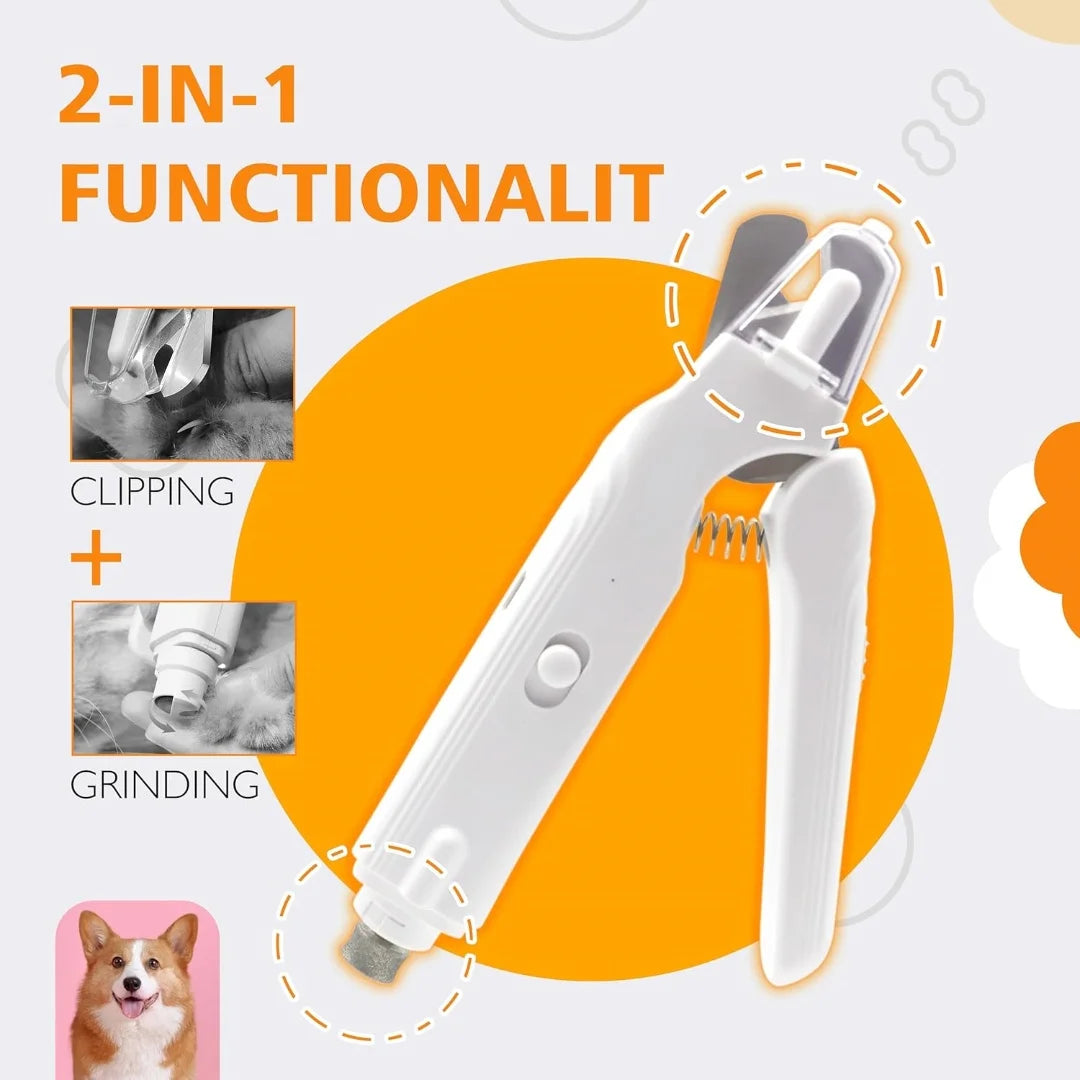Pet Nail Clippers Quiet Pet Nail Grinder Grooming Tool