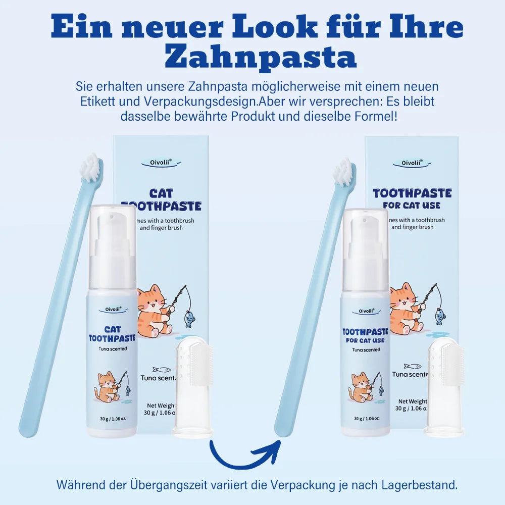 Tuna Flavored Cat Toothpaste Safe Dog Dental Care