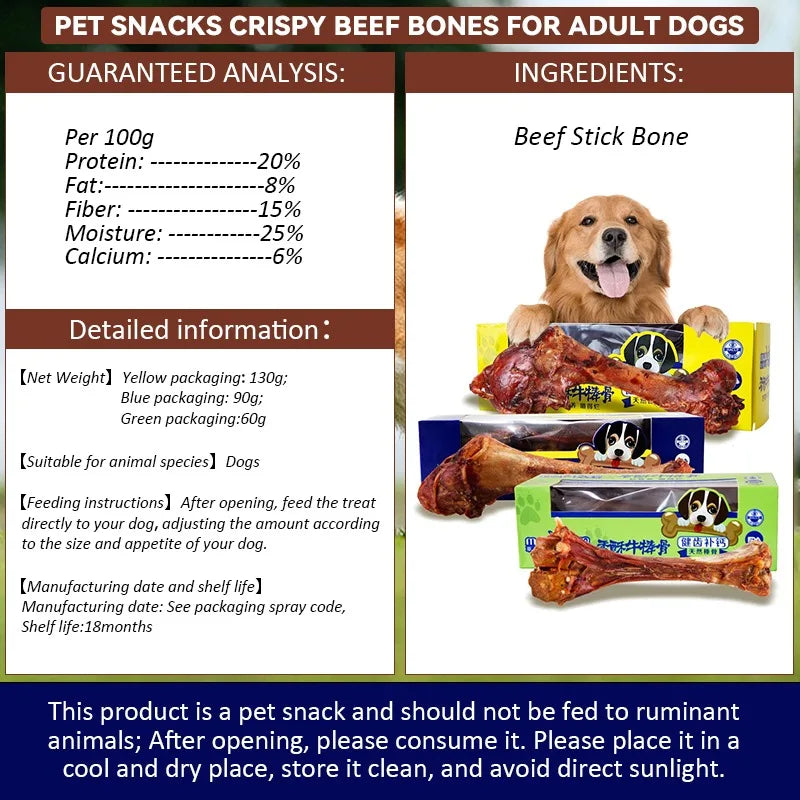 Pet Dog Snacks Crispy Beef Stick Bone Crispy Pet Food