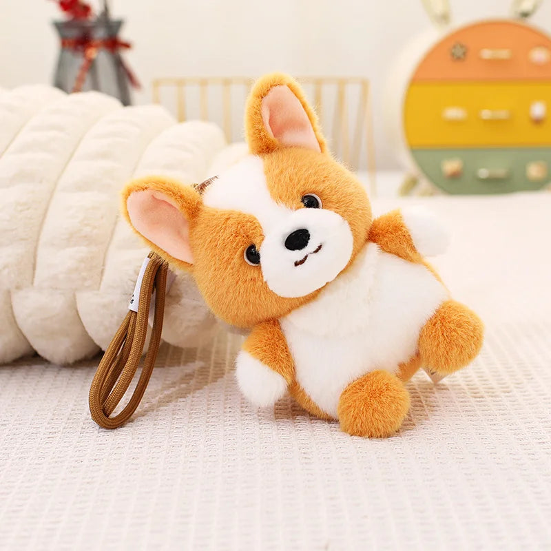 Dog Plush Toy Pendant Teddy Husky  Dolls Car Decor