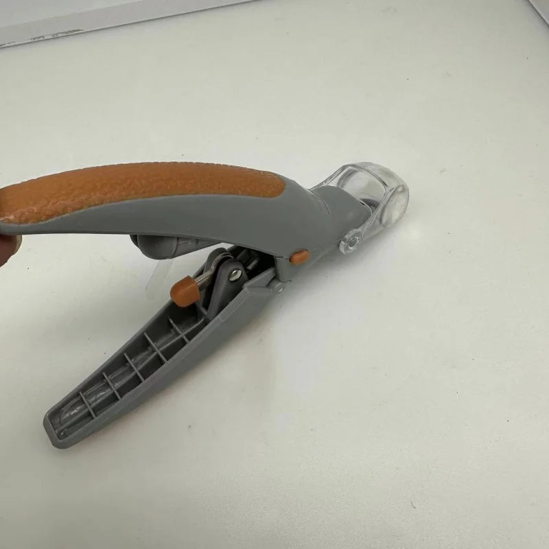 Pet cat and dog nail clippers with LED light cleaning supplies