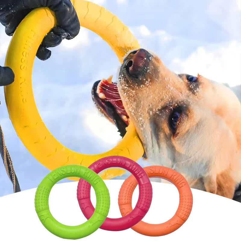Dog Toy Training Ring Puller Puppy Flying Chewing Toys