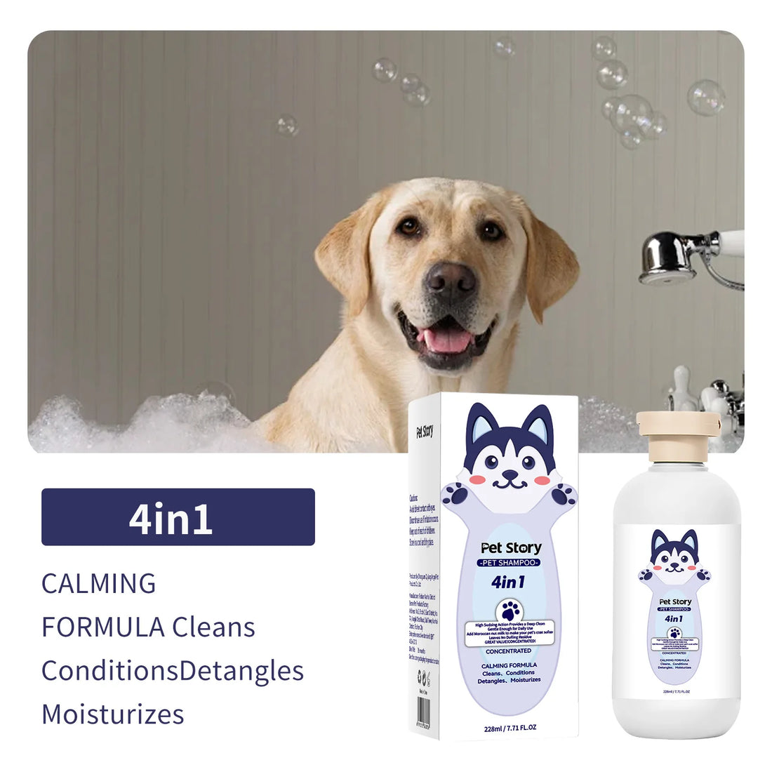 Pet Grooming for Sensitive Skin  Hypoallergenic Shampoo