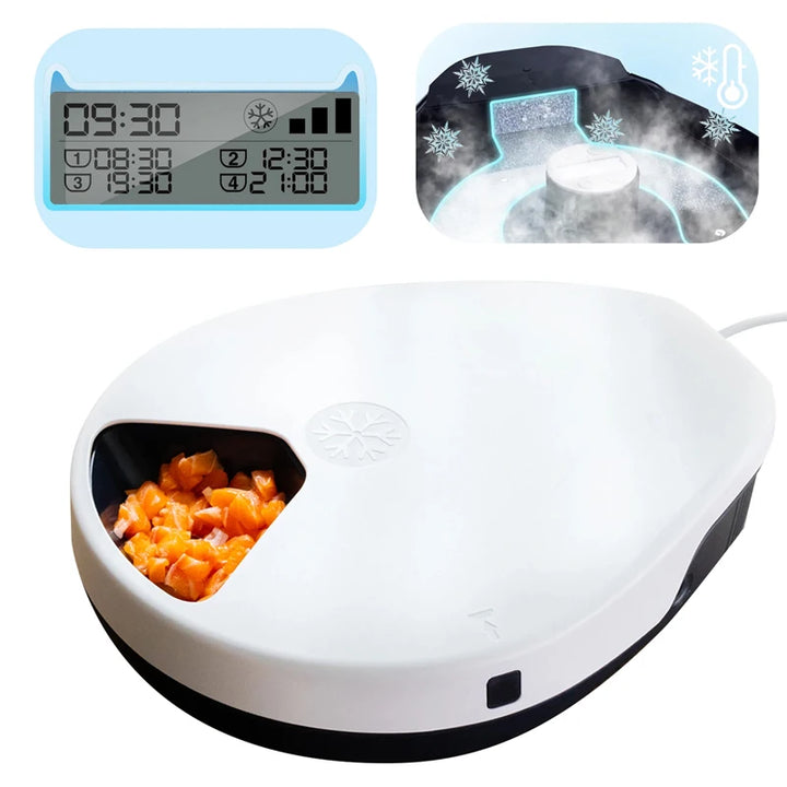 Voford Automatic Pet Feeder Wet Food with Cooling