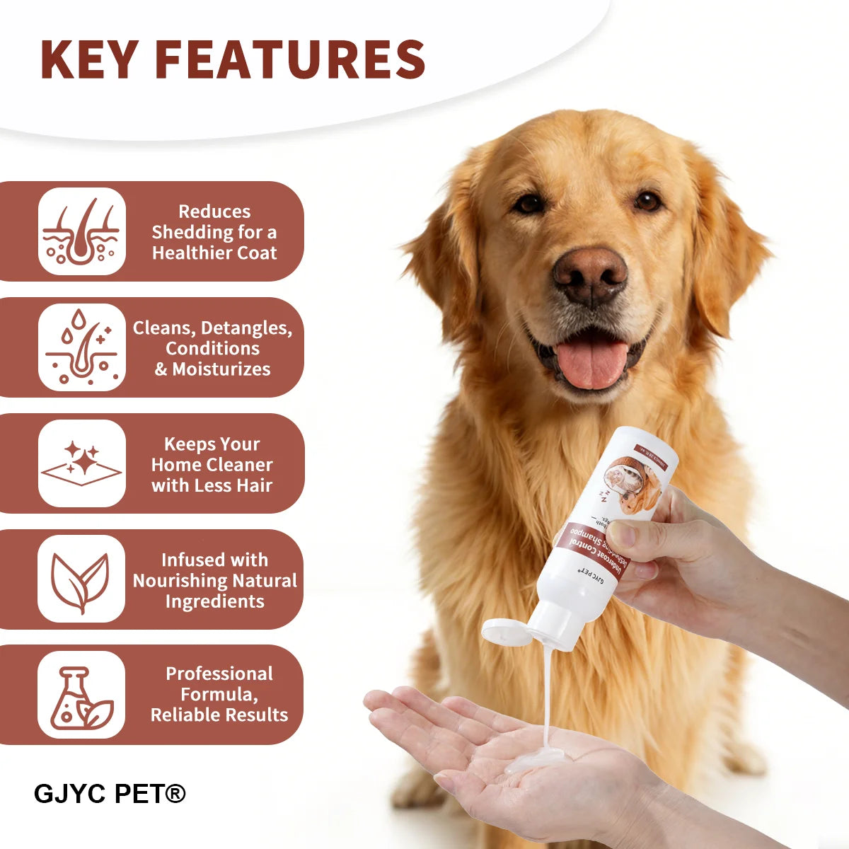 PET Professional Undercoat Control  Shampoo Hair