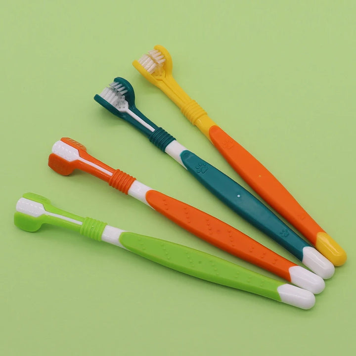 Pet Toothbrush Dog Plastic Toothbrush Removing Dental Care