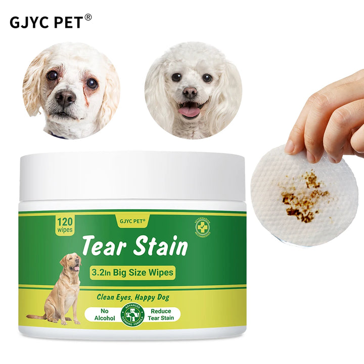 PET Large Size Pet Eye Wipes Tear Stain Remover Care