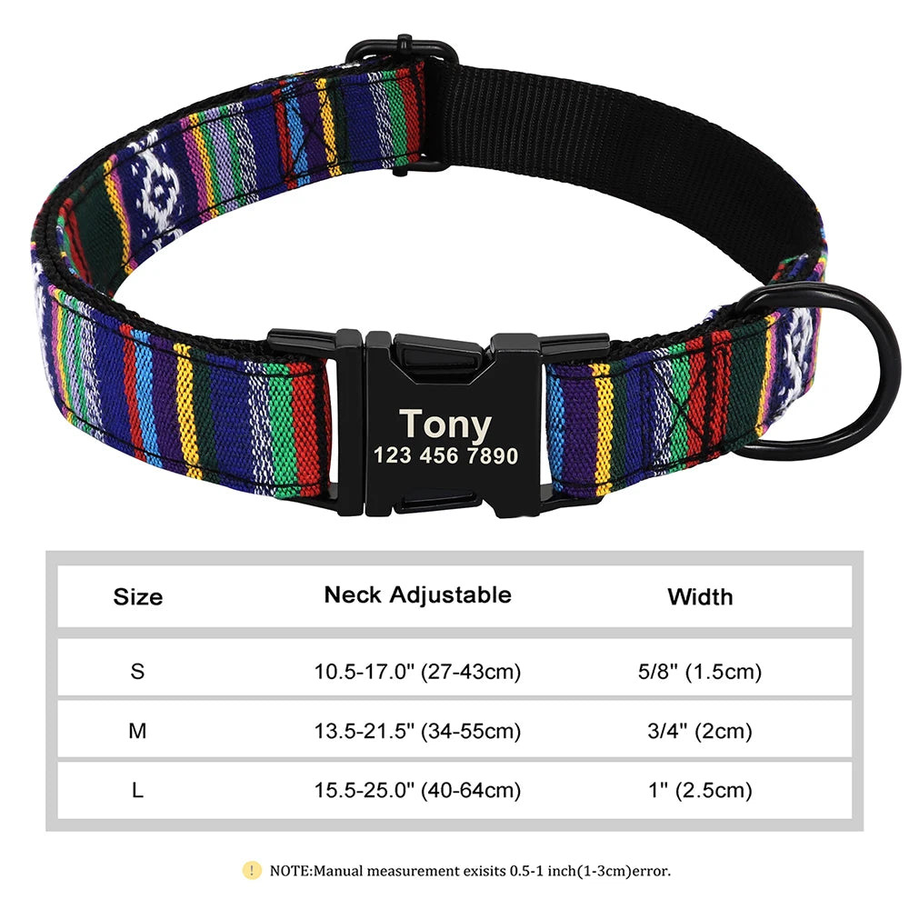 Personalized Dog Accessories Nylon Printed Dog Leash