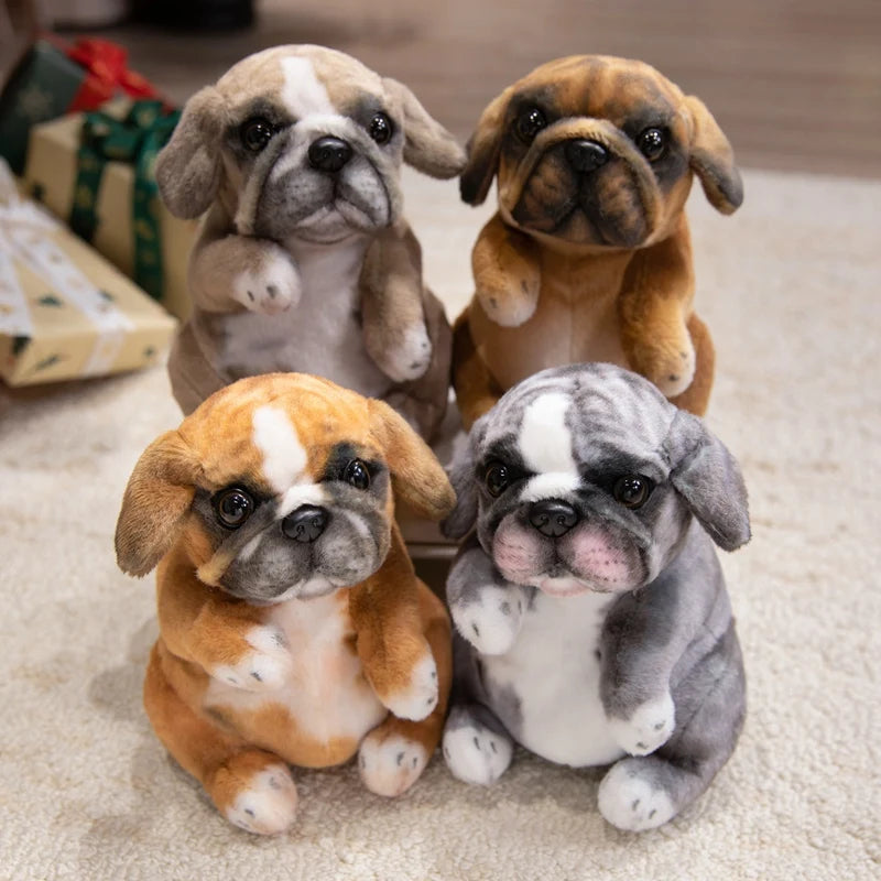 Hot Sale Realistic Sitting Poodle Pug Puppy Plush Toys