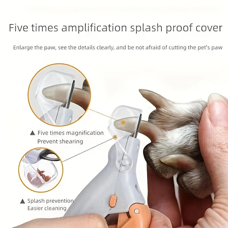 Pet Nail Clipper with Light, Cat and Dog Cleaning Cat Claws