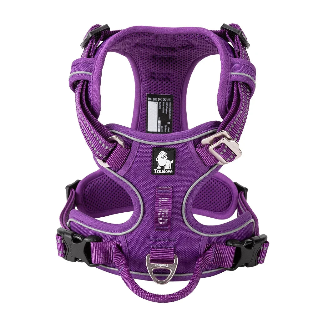 Pet Harness No Pull Nylon Reflective Dog Leash Pet Collar