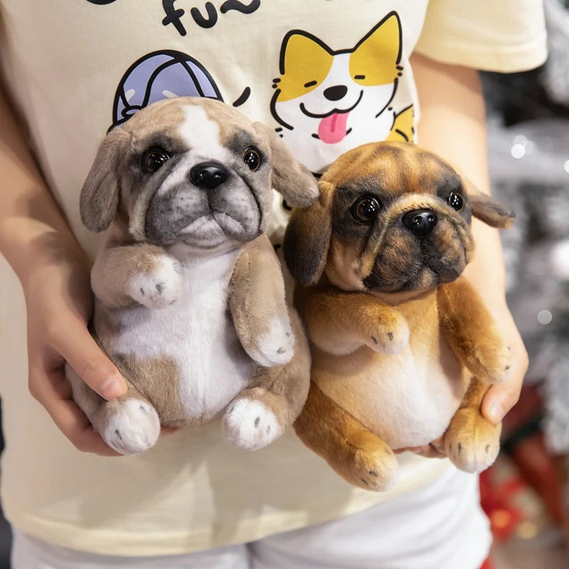 Hot Sale Realistic Sitting Poodle Pug Puppy Plush Toys