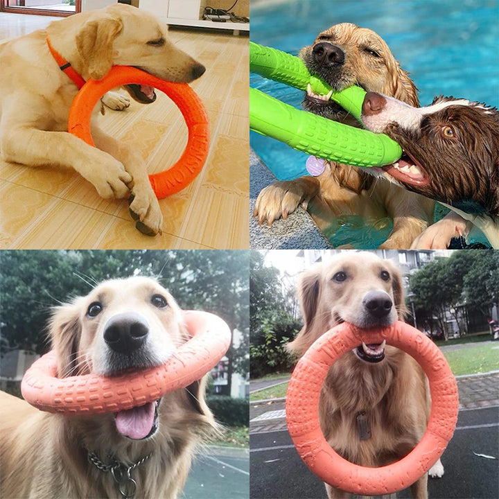 Dog Toy Training Ring Puller Puppy Flying Chewing Toys