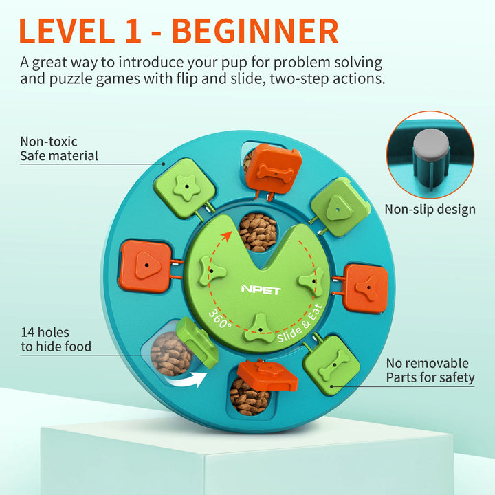 Dog Puzzle Toy Slow Feeder For IQ Training