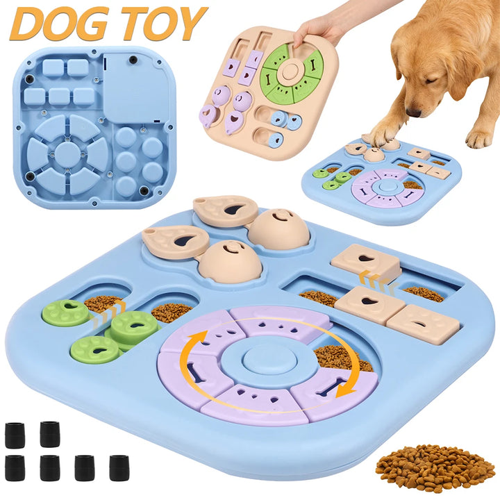 Interactive Dog Puzzle Toys Plastic Treat Dog Toys