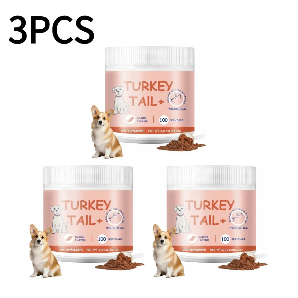 Bacon Taste Pet Mushroom Powder Natural Wet Food