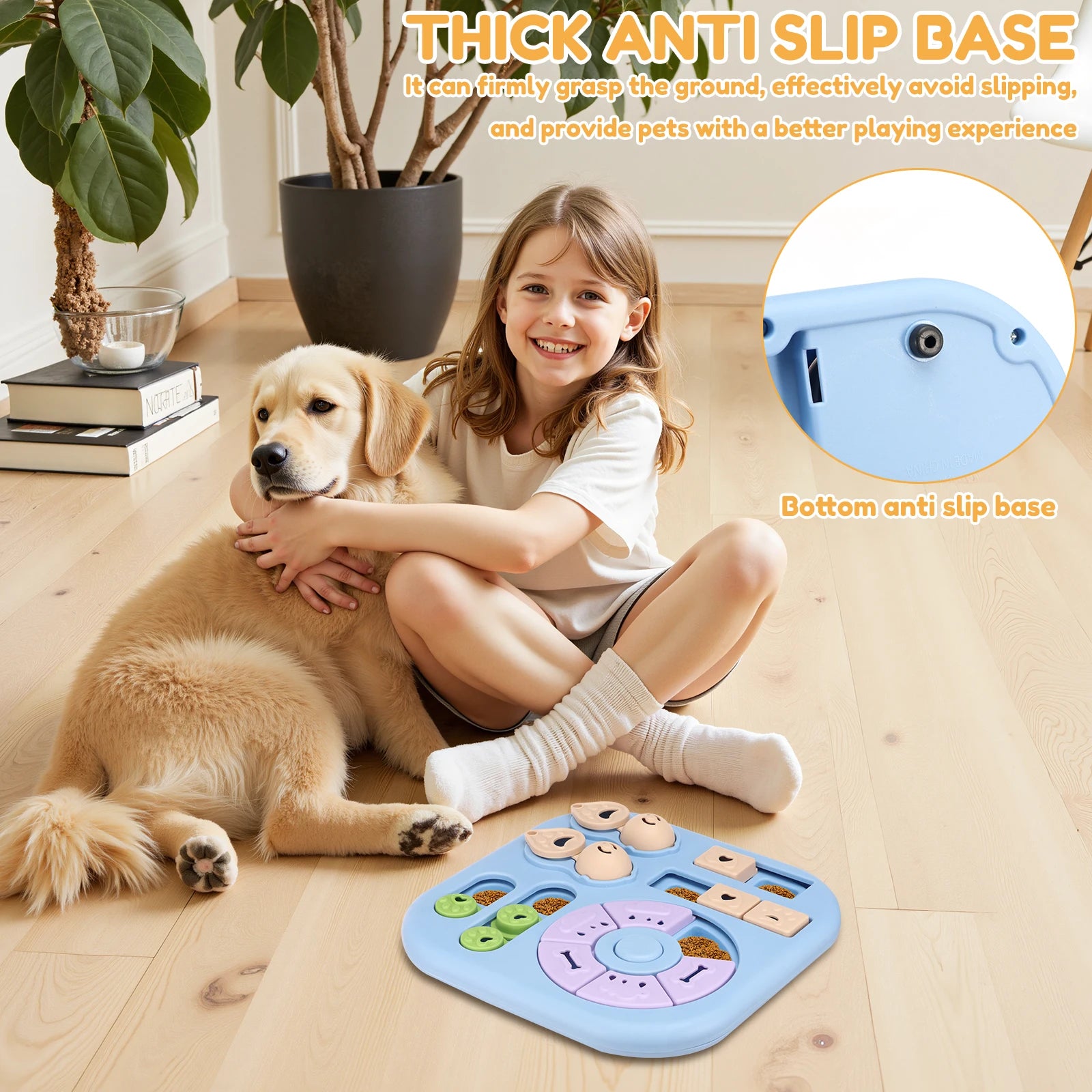 Dog Puzzle Toys Slow Feeder Interactive Food Tray Dogs