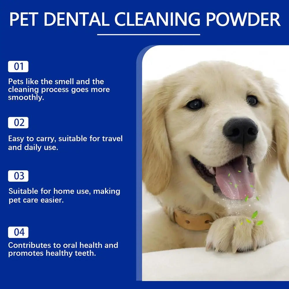 Dog Teeth Cleaning Powder Oral Dog Dental Care Powder