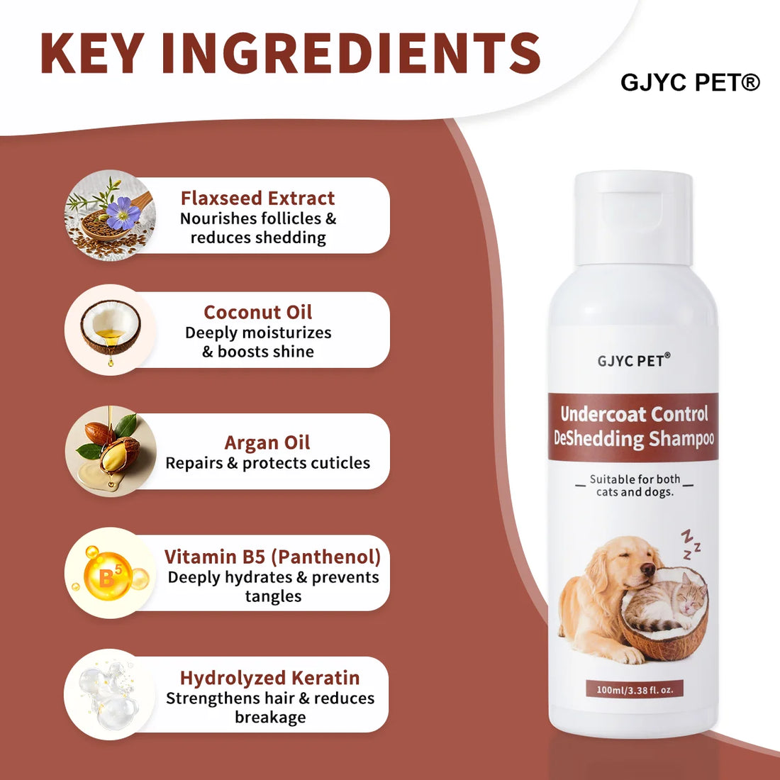 PET Professional Undercoat Control  Shampoo Hair