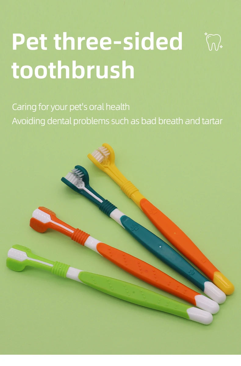 Pet Toothbrush Dog Plastic Toothbrush Removing Dental Care