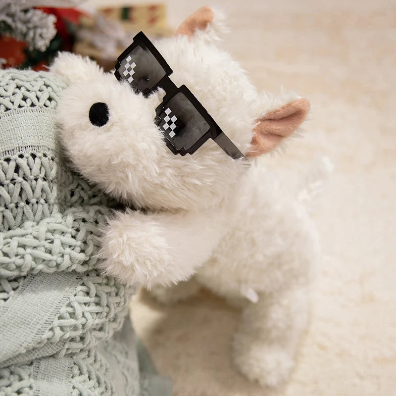 Fluffy Hair West Highland Dog Terrier Plushie Pillow