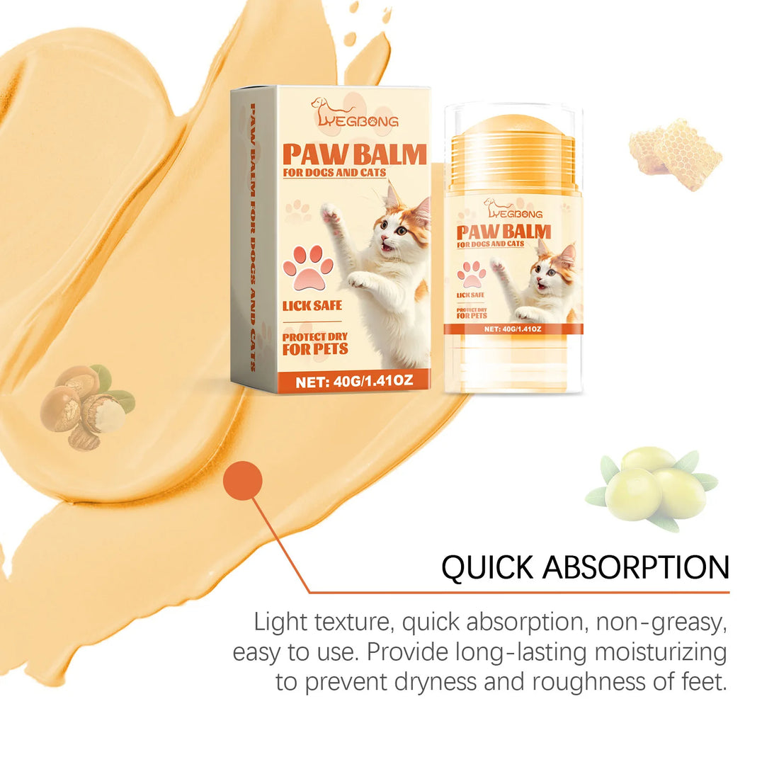 Pet Paw Balm Noses Paws Moisturizer Repair Dry Care