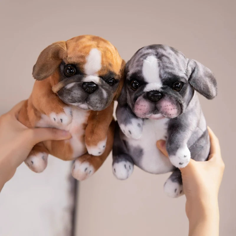 Hot Sale Realistic Sitting Poodle Pug Puppy Plush Toys